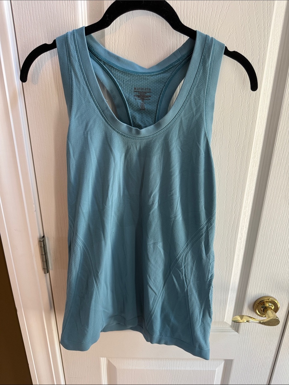 Athleta Light Blue Racerback Tank Top